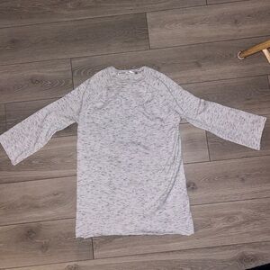 Cream Long Sleeve Sweater Dress